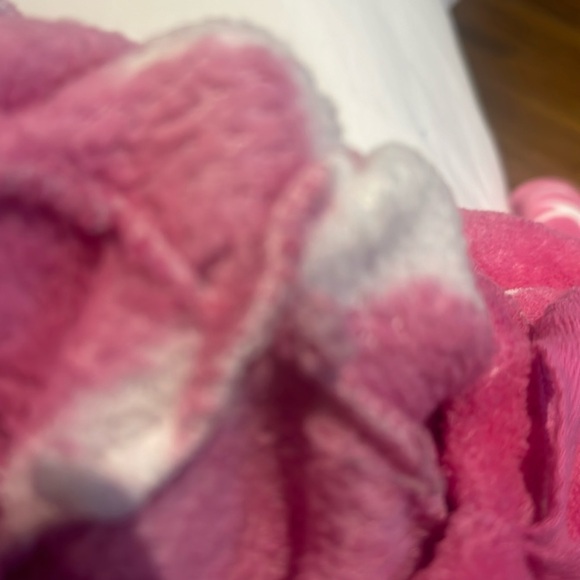 Beautiful pink cozy and fluffy star pants.  Had elastic band waist. - Picture 6 of 6